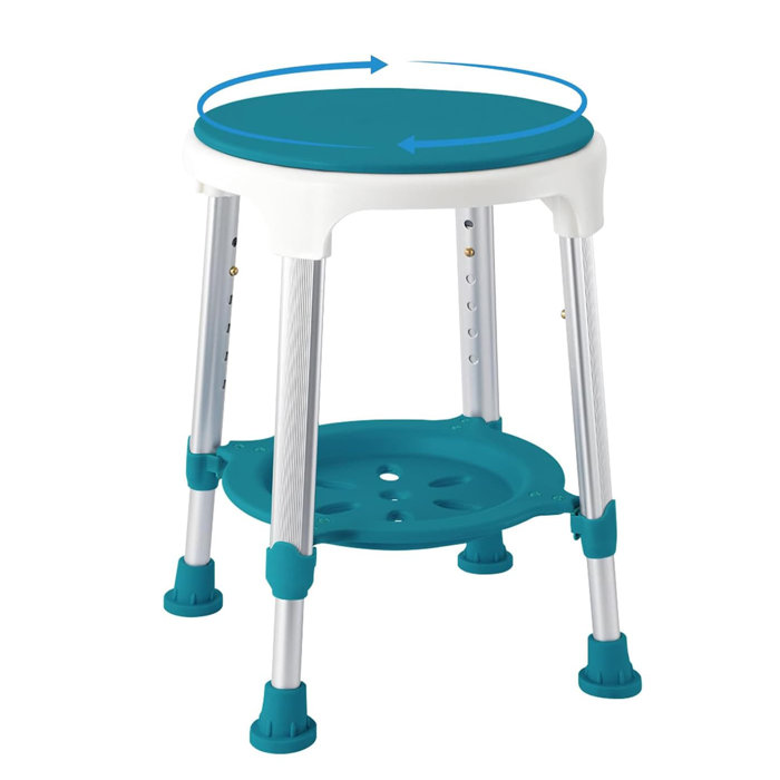 VITELER Small Corner Plastic Shower Stool for Seniors & Adults- 360 ...